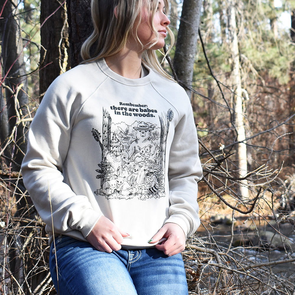 Smokey Bear Forest Friends Crewneck Sweatshirt