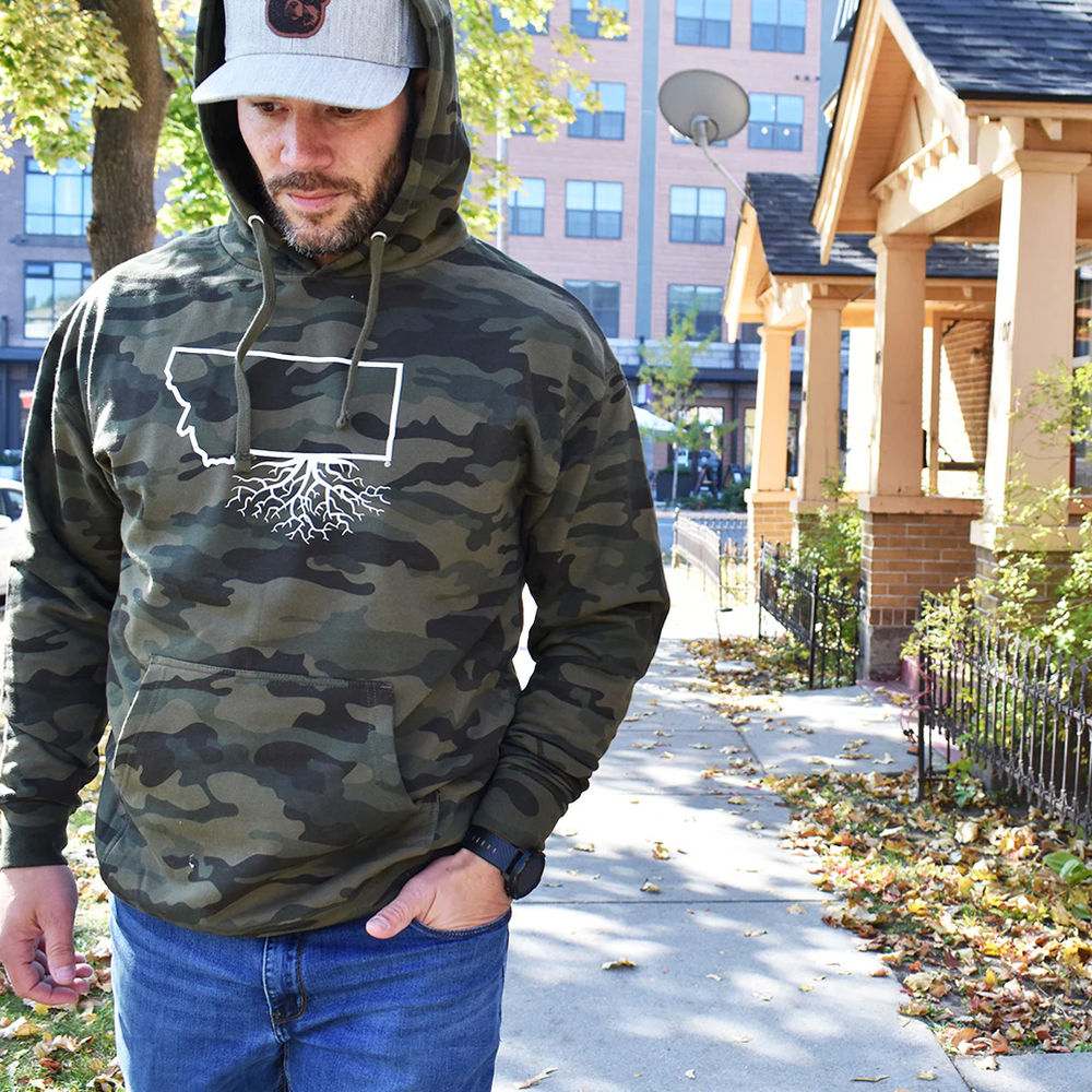 Camo Mid-Weight Pullover Hoodie