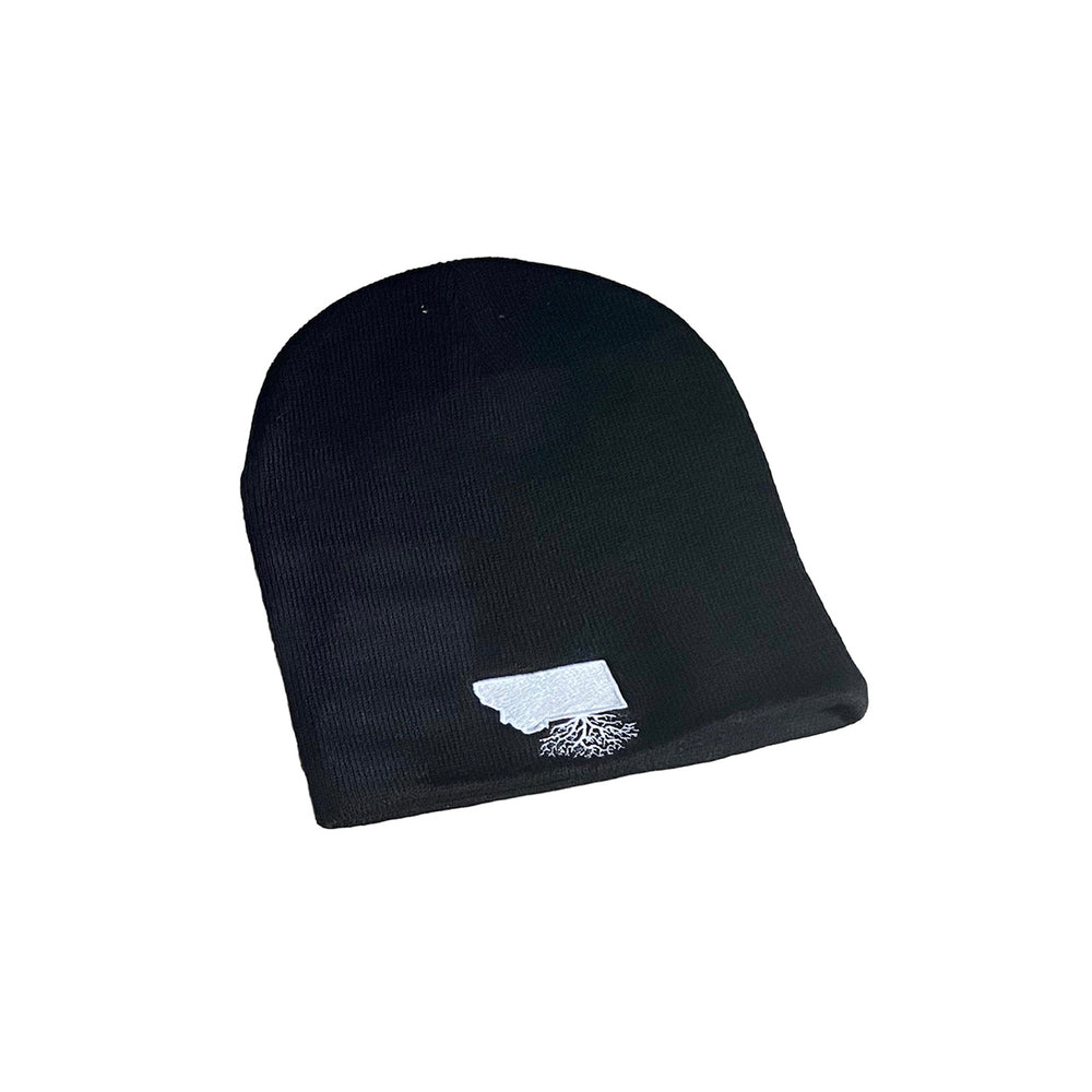 Black store fitted beanie