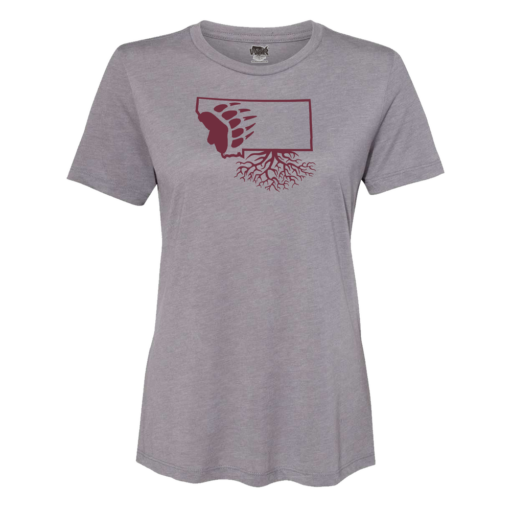 Women's UM Griz Paw Crewneck Tee