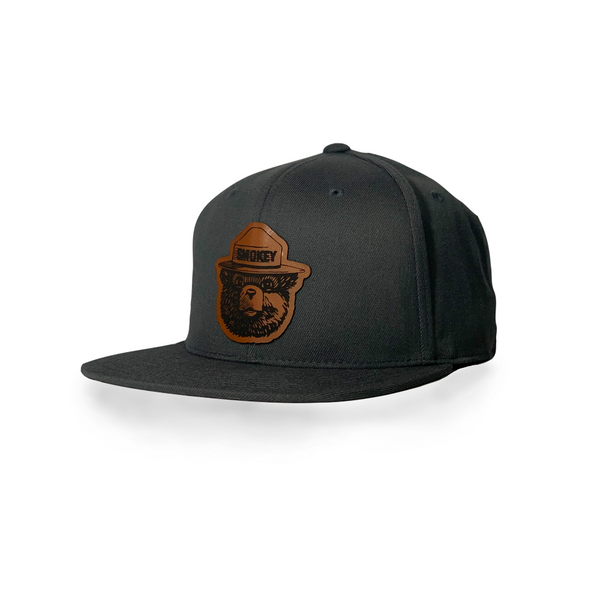 Smokey Bear Hat Patch Trucker Black/Grey